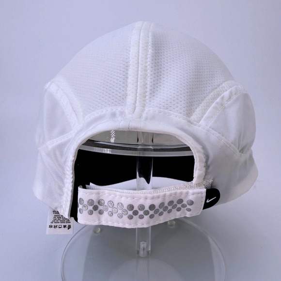 Vintage Y2k Nike FIT DRY Women Hat Tailwind White Running Mesh Cap Center Swoosh